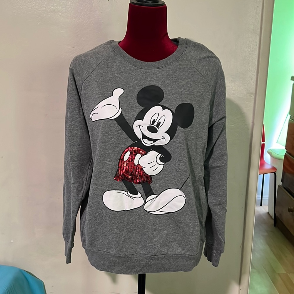 Gray Mickey Sweater